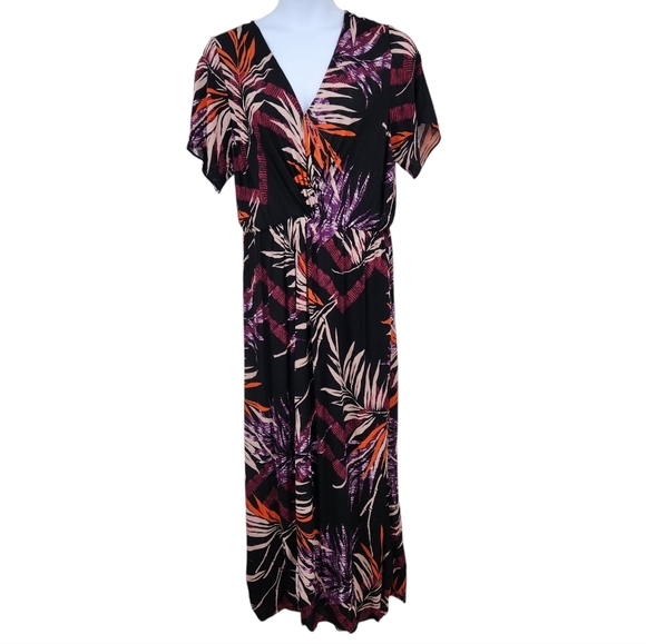 City Chic Maxi Bahama Dress Tropical Floral Size 16 NEW - Picture 1 of 15
